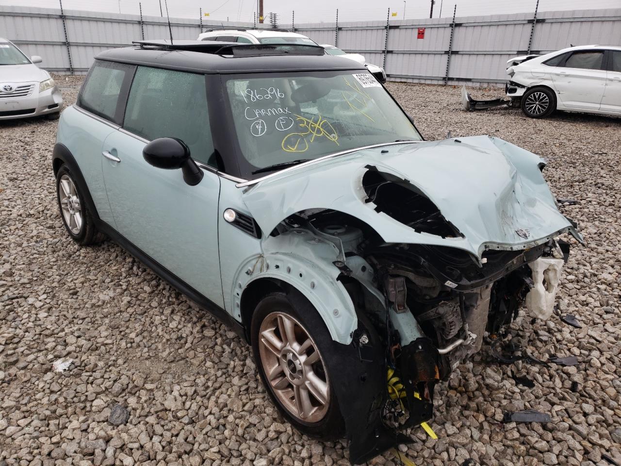 MINI COOPER 2012 with VIN WMWSU3C51CT186296 - Photo from auction