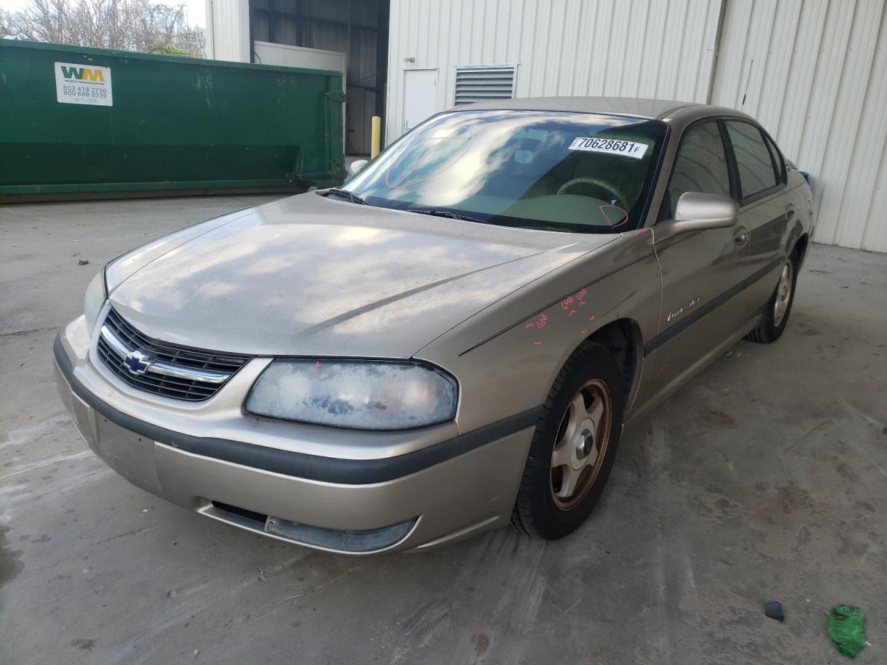 Photo 2 from auction – 2002 CHEVROLET IMPALA LS with VIN 2G1WH55K229253011