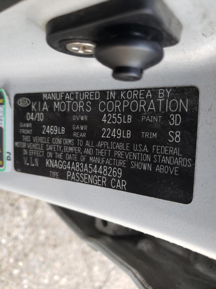 Photo 10 from auction – 2010 KIA OPTIMA LX with VIN KNAGG4A83A5448269