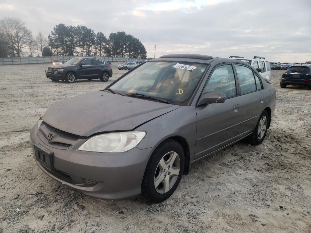 Photo 2 from auction – 2004 HONDA CIVIC EX with VIN 2HGES26784H591407