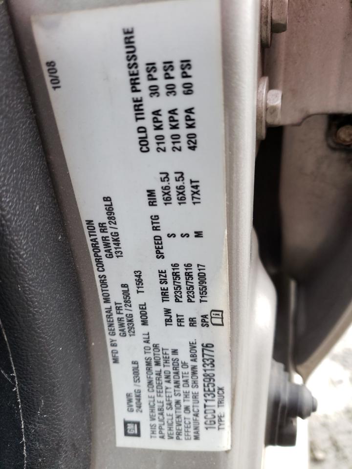 Photo 10 from auction – 2009 CHEVROLET COLORADO with VIN 1GCDT13E598133776