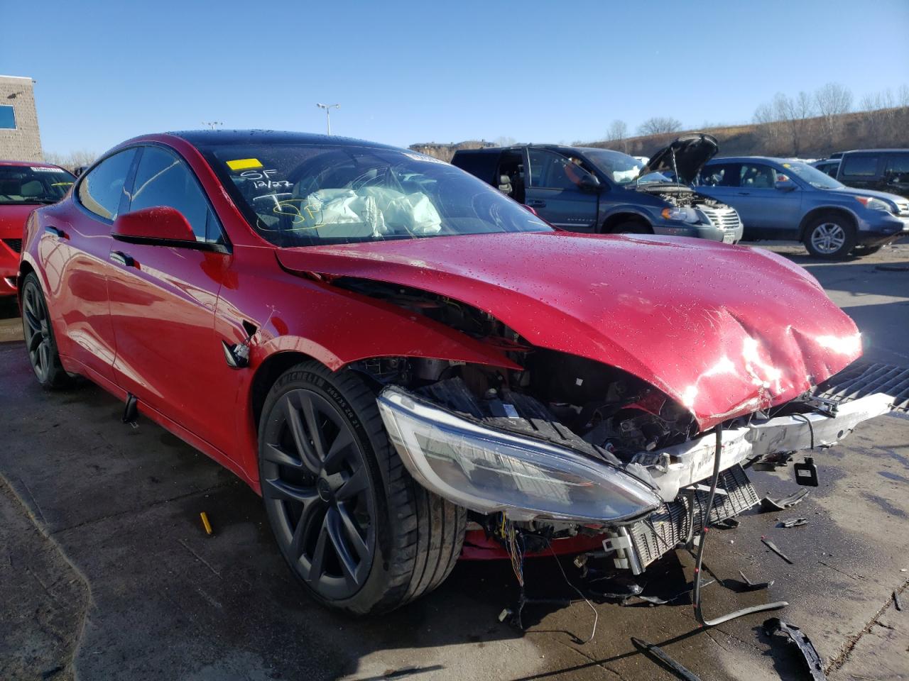 TESLA MODEL S 2021 with VIN 5YJSA1E59MF436675 - Photo from auction