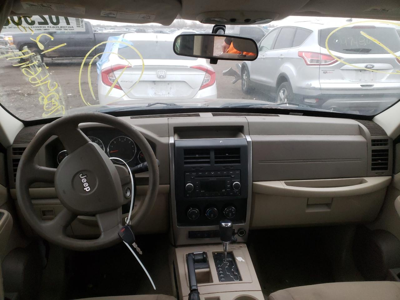 Photo 9 from auction – 2008 JEEP LIBERTY SP with VIN 1J8GN28K38W254482