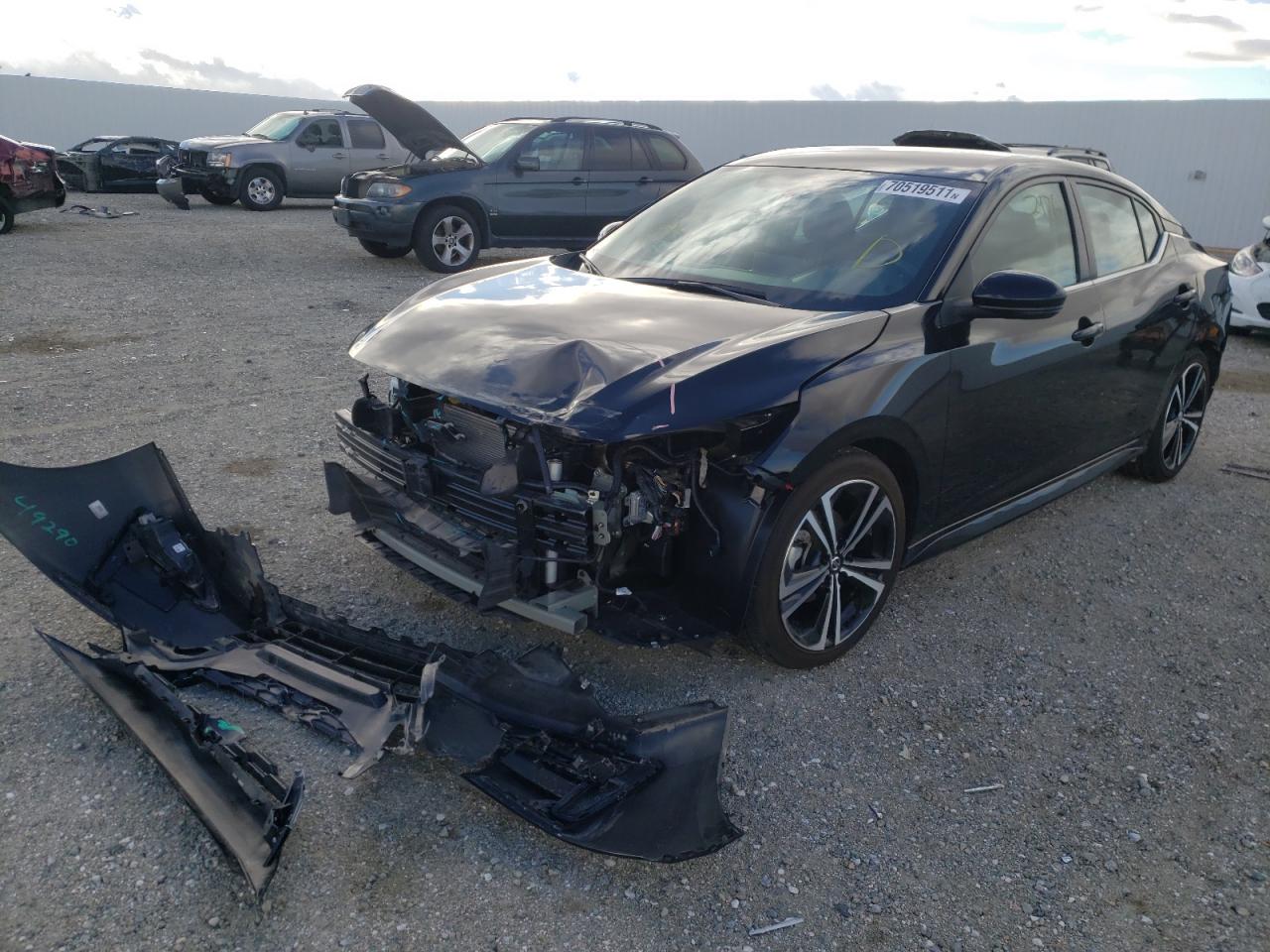 Photo 2 from auction – 2021 NISSAN SENTRA SR with VIN 3N1AB8DV7MY219068