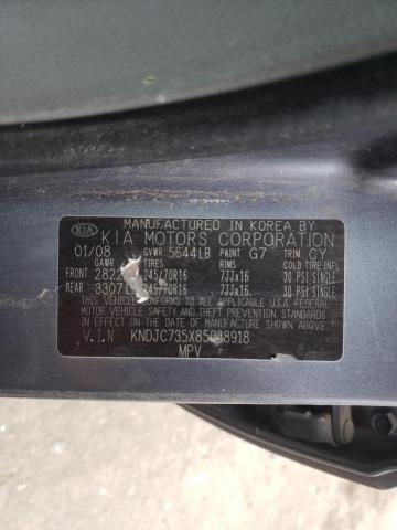 Photo 10 from auction – 2008 KIA SORENTO with VIN KNDJC735X85838918
