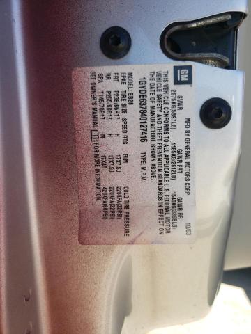 Photo 10 from auction – 2004 CADILLAC SRX with VIN 1GYDE637840127416
