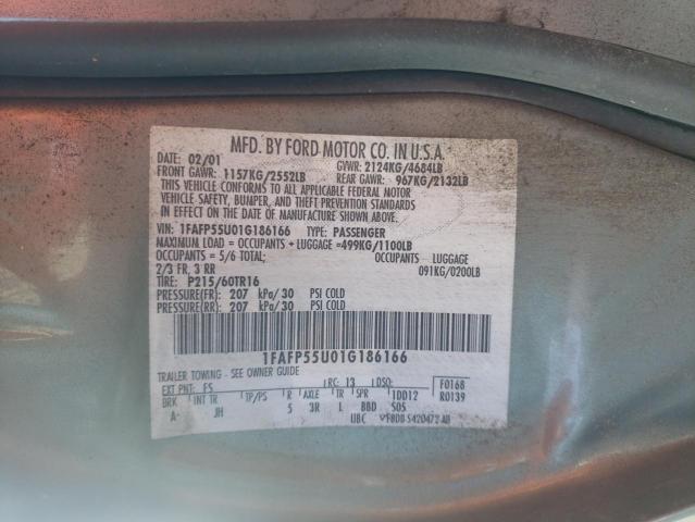 Foto 10 de la subasta – 2001 FORD TAURUS SES con VIN 1FAFP55U01G186166
