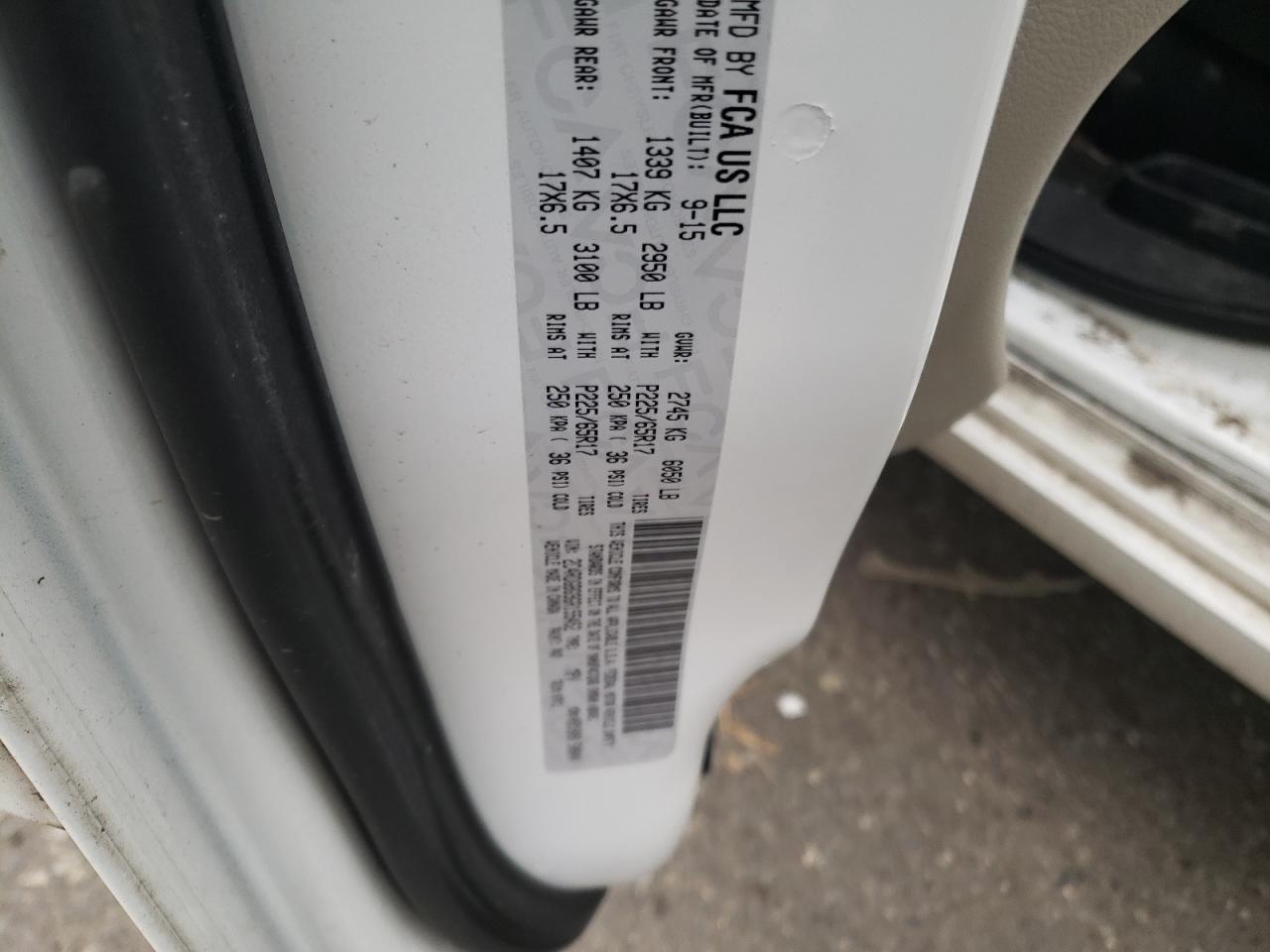 Foto 10 de la subasta – 2016 DODGE GRAND CARA con VIN 2C4RDGBG9GR155452