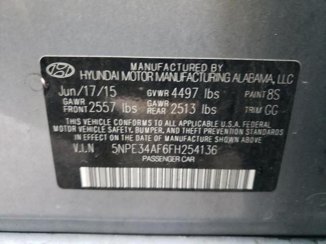 Photo 10 from auction – 2015 HYUNDAI SONATA SPO with VIN 5NPE34AF6FH254136