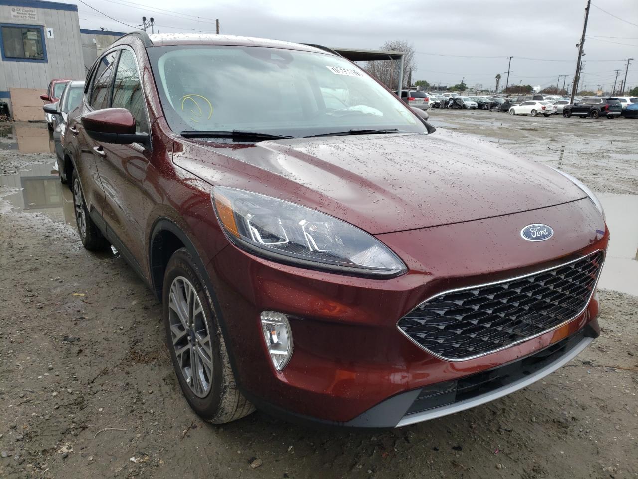 FORD ESCAPE SEL 2021 with VIN 1FMCU9H63MUA64865 - Photo from auction