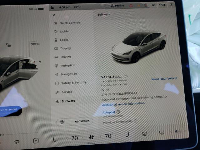 Photo 8 from auction – 2022 TESLA MODEL 3 with VIN 5YJ3E1EB2NF103444