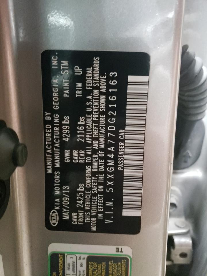Photo 10 from auction – 2013 KIA OPTIMA LX with VIN 5XXGM4A77DG216163