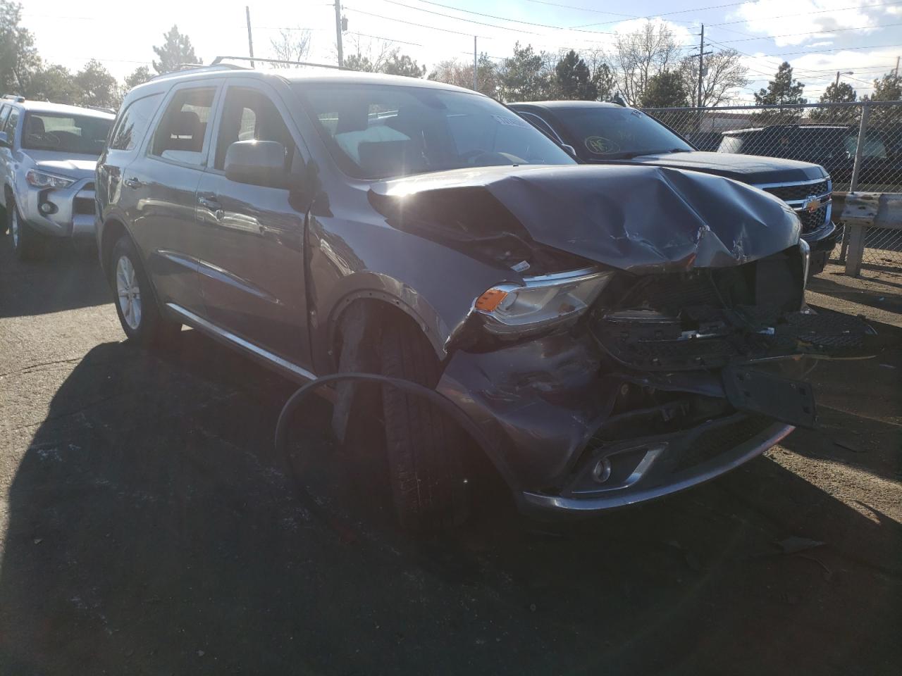 DODGE DURANGO SX 2014 with VIN 1C4RDJAGXEC323491 - Photo from auction