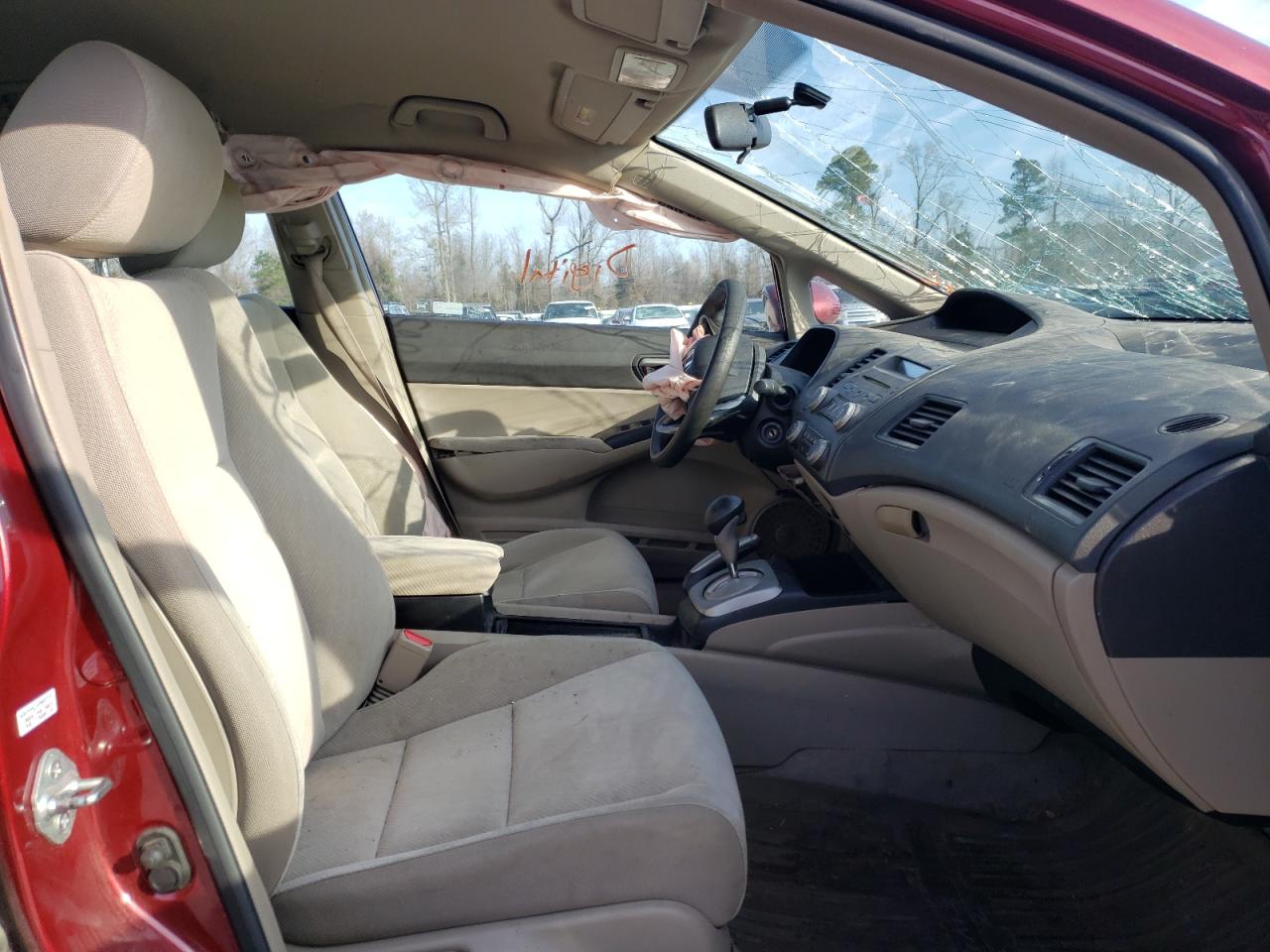 Photo 5 from auction – 2010 HONDA CIVIC LX with VIN 2HGFA1F53AH573473