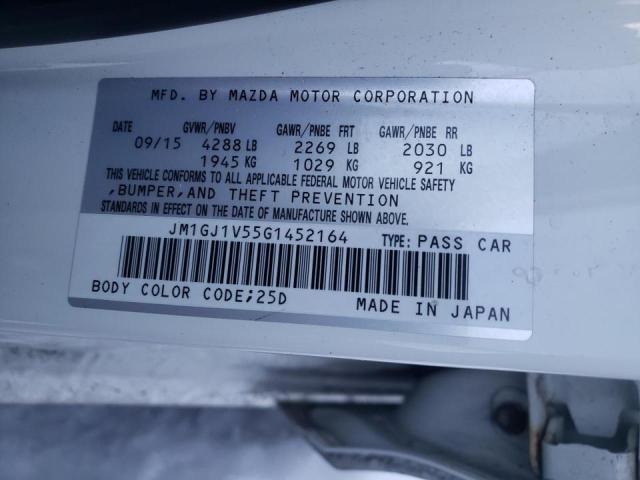 Photo 10 from auction – 2016 MAZDA 6 TOURING with VIN JM1GJ1V55G1452164
