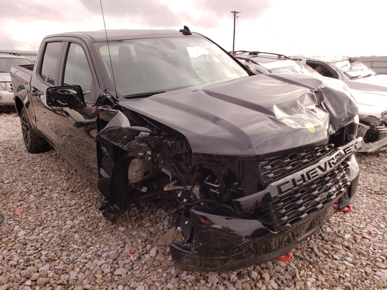 CHEVROLET SILVERADO 2021 with VIN 1GCPYCEFXMZ376597 - Photo from auction