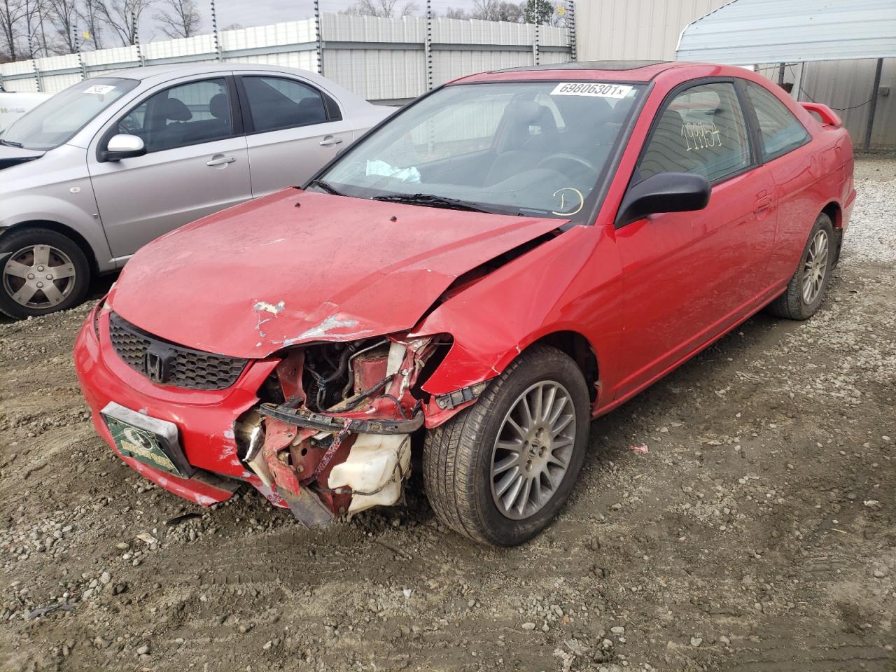 Photo 2 from auction – 2005 HONDA CIVIC EX with VIN 1HGEM22965L002909