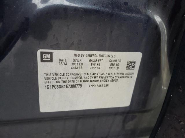Photo 10 from auction – 2014 CHEVROLET CRUZE LT with VIN 1G1PC5SB1E7380779