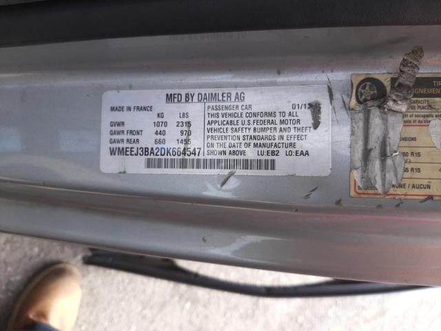 Photo 10 from auction – 2013 SMART FORTWO PUR with VIN WMEEJ3BA2DK664547