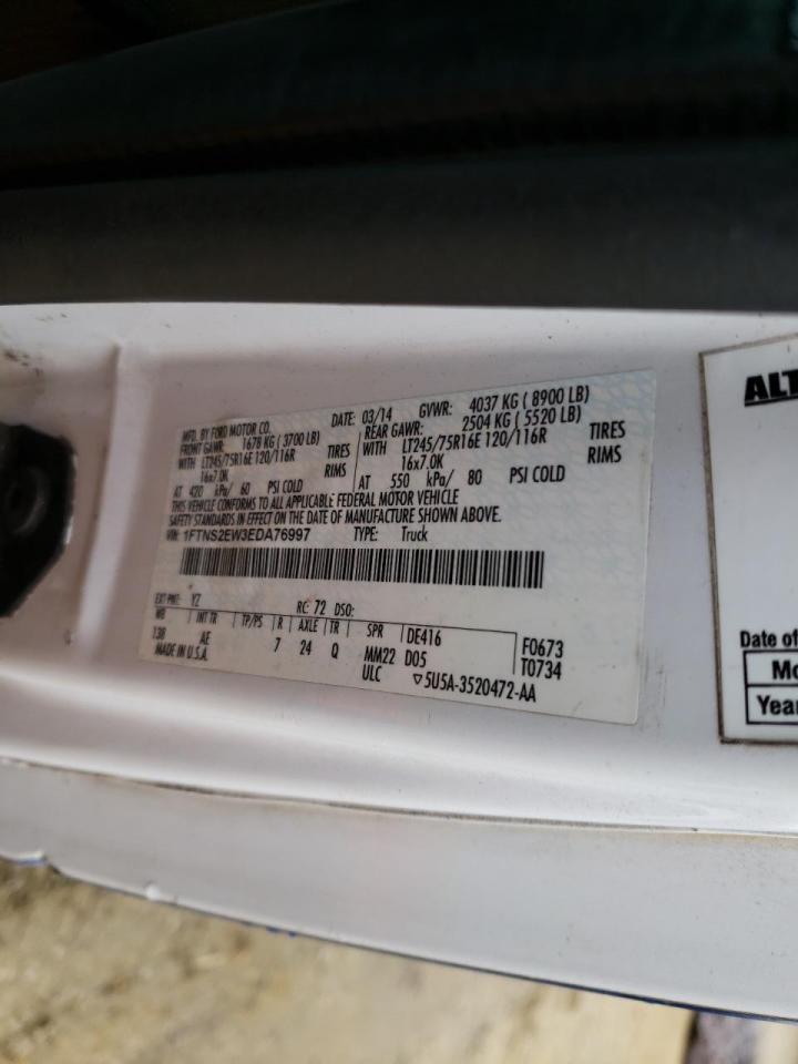 Photo 10 from auction – 2014 FORD ECONOLINE with VIN 1FTNS2EW3EDA76997