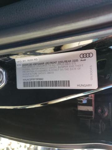 Photo 10 from auction – 2015 AUDI A3 PREMIUM with VIN WAUACGFF6F1003842