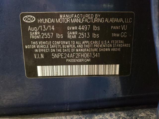 Photo 10 from auction – 2015 HYUNDAI SONATA SE with VIN 5NPE24AF2FH061341