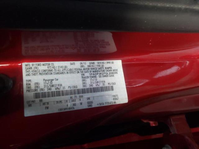 Photo 10 from auction – 2016 FORD FOCUS SE with VIN 1FADP3K27GL206055