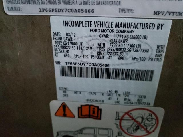 Photo 10 from auction – 2012 FORD F53 with VIN 1F66F5DY7C0A05466
