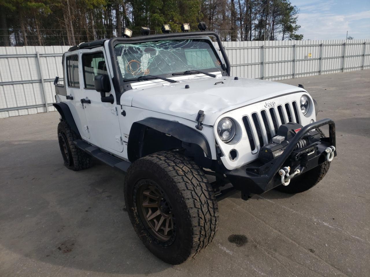 JEEP WRANGLER U 2016 with VIN 1C4HJWEGXGL201020 - Photo from auction