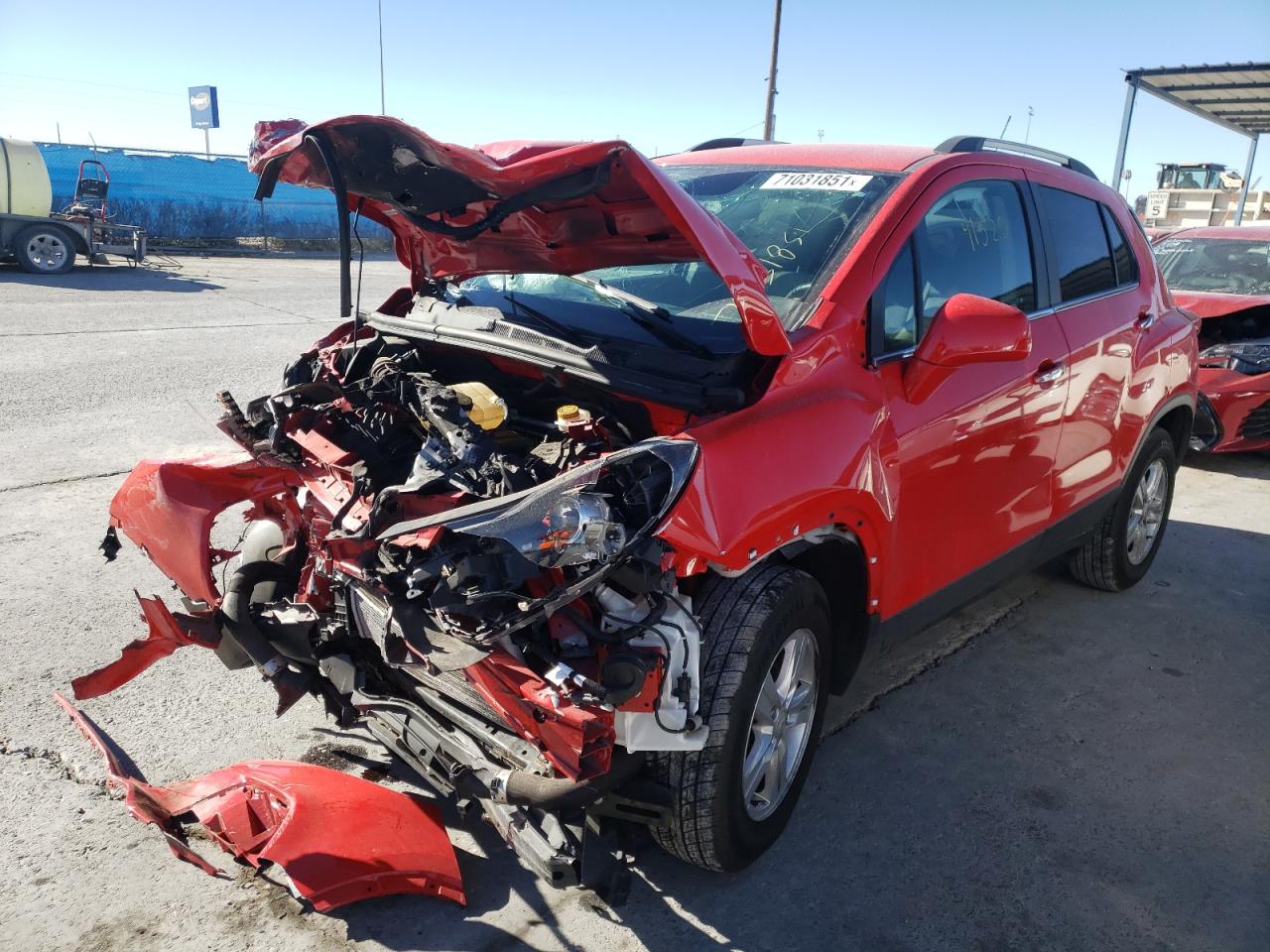 Photo 2 from auction – 2018 CHEVROLET TRAX 1LT with VIN 3GNCJPSB1JL197130