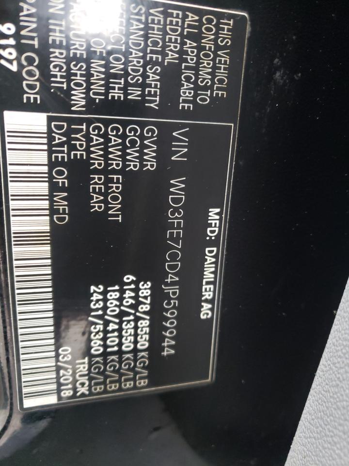 Photo 10 from auction – 2018 MERCEDES-BENZ SPRINTER 2 with VIN WD3FE7CD4JP599944