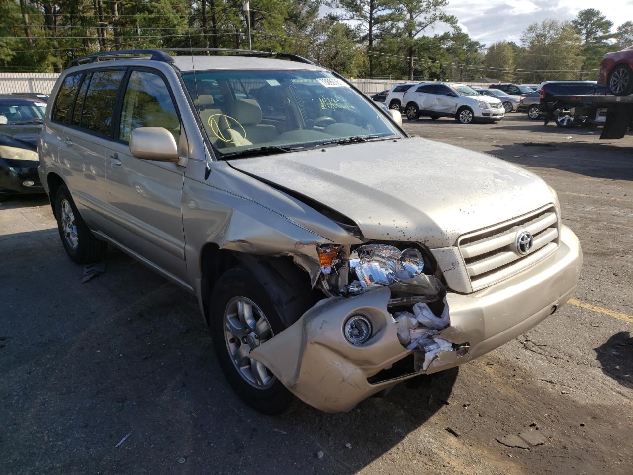 TOYOTA HIGHLANDER 2006 with VIN JTEGP21A160116311 - Photo from auction