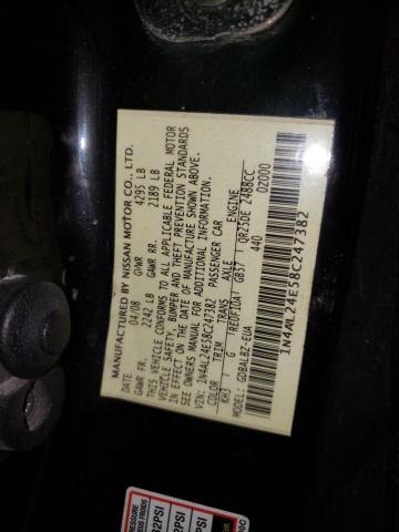 Photo 10 from auction – 2008 NISSAN ALTIMA 2.5 with VIN 1N4AL24E58C247382
