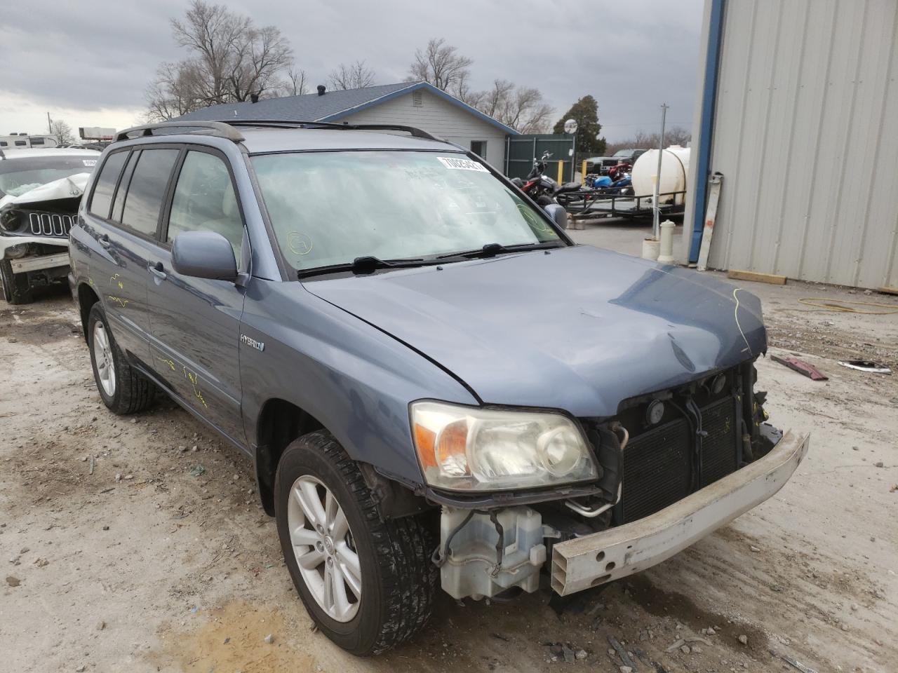 TOYOTA HIGHLANDER 2007 with VIN JTEGW21AX70020889 - Photo from auction