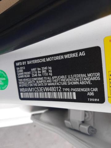 Photo 10 from auction – 2014 BMW X1 SDRIVE2 with VIN WBAVM1C53EVW48012