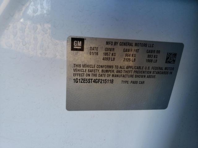 Photo 10 from auction – 2016 CHEVROLET MALIBU LT with VIN 1G1ZE5ST4GF215118