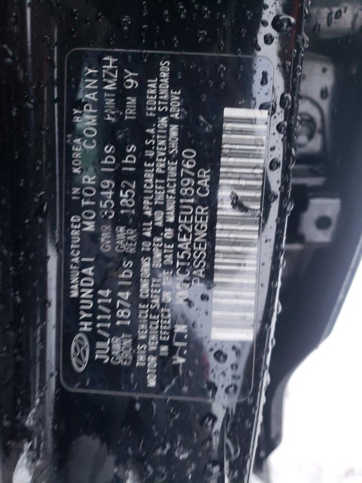 Photo 10 from auction – 2014 HYUNDAI ACCENT GLS with VIN KMHCT5AE2EU189760