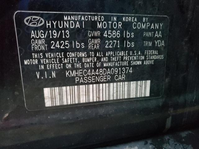 Photo 10 from auction – 2013 HYUNDAI SONATA HYB with VIN KMHEC4A48DA091374