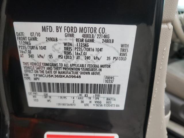 Photo 10 from auction – 2011 FORD ESCAPE HYB with VIN 1FMCU5K36BKA09648