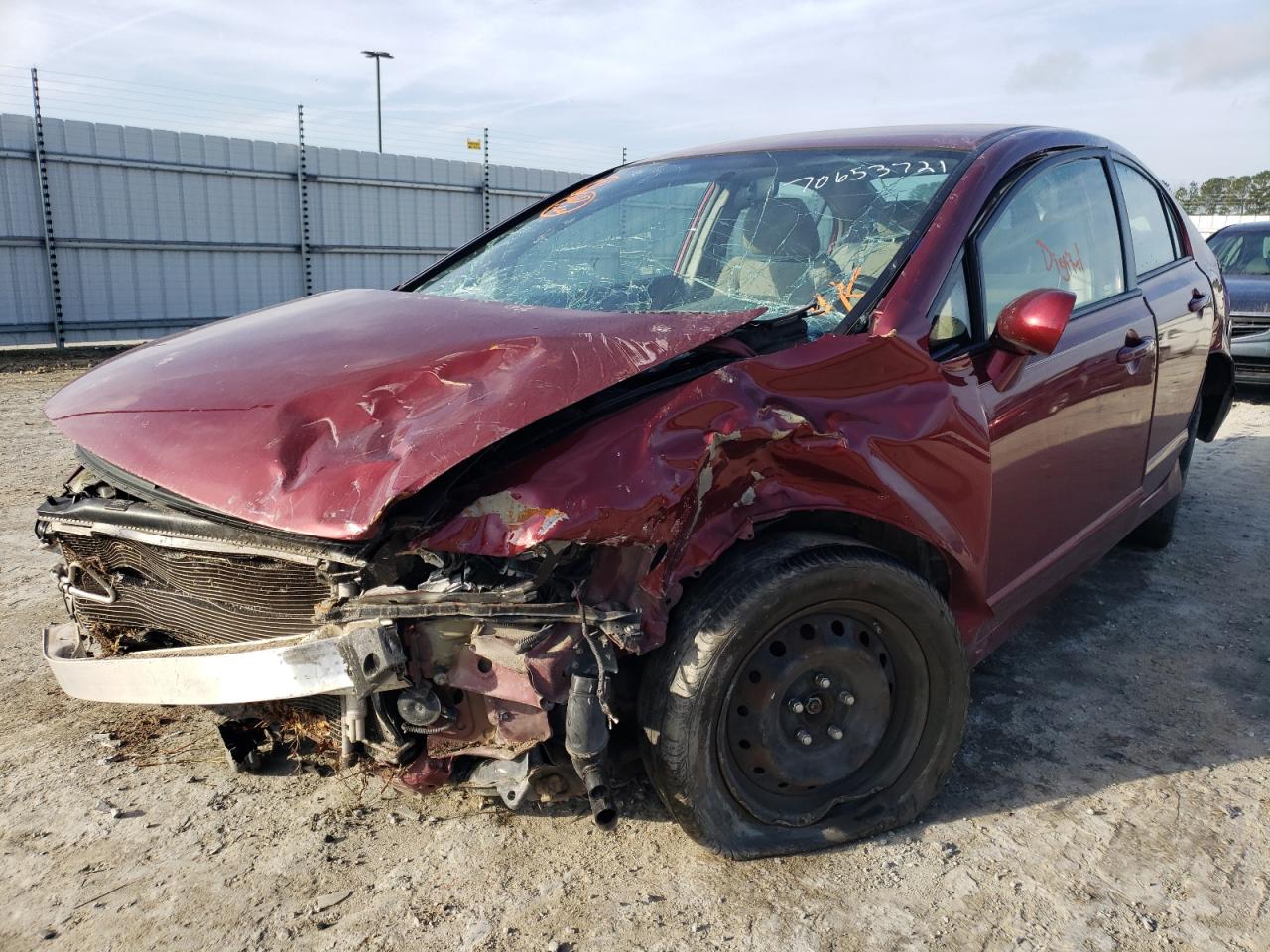 Photo 2 from auction – 2010 HONDA CIVIC LX with VIN 2HGFA1F53AH573473