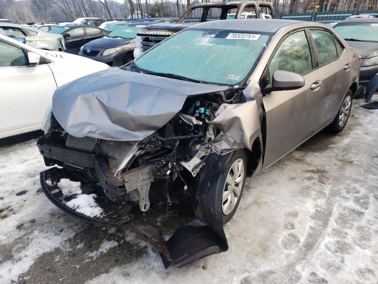 Photo 2 from auction – 2015 TOYOTA COROLLA L with VIN 2T1BURHE4FC271384