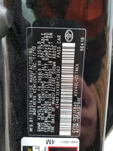 Photo 10 from auction – 2011 TOYOTA CAMRY BASE with VIN 4T4BF3EKXBR158362