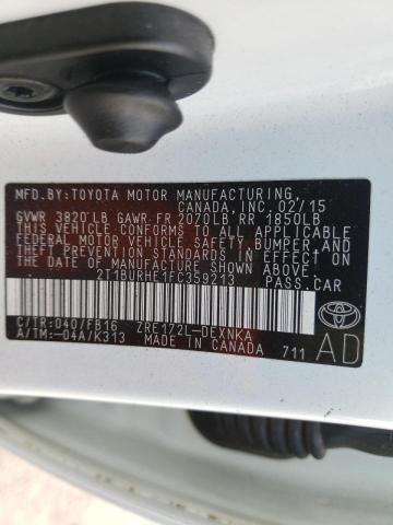 Photo 10 from auction – 2015 TOYOTA COROLLA L with VIN 2T1BURHE1FC359213
