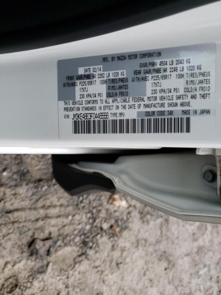 Photo 10 from auction – 2015 MAZDA CX-5 SPORT with VIN JM3KE4BE3F0446556