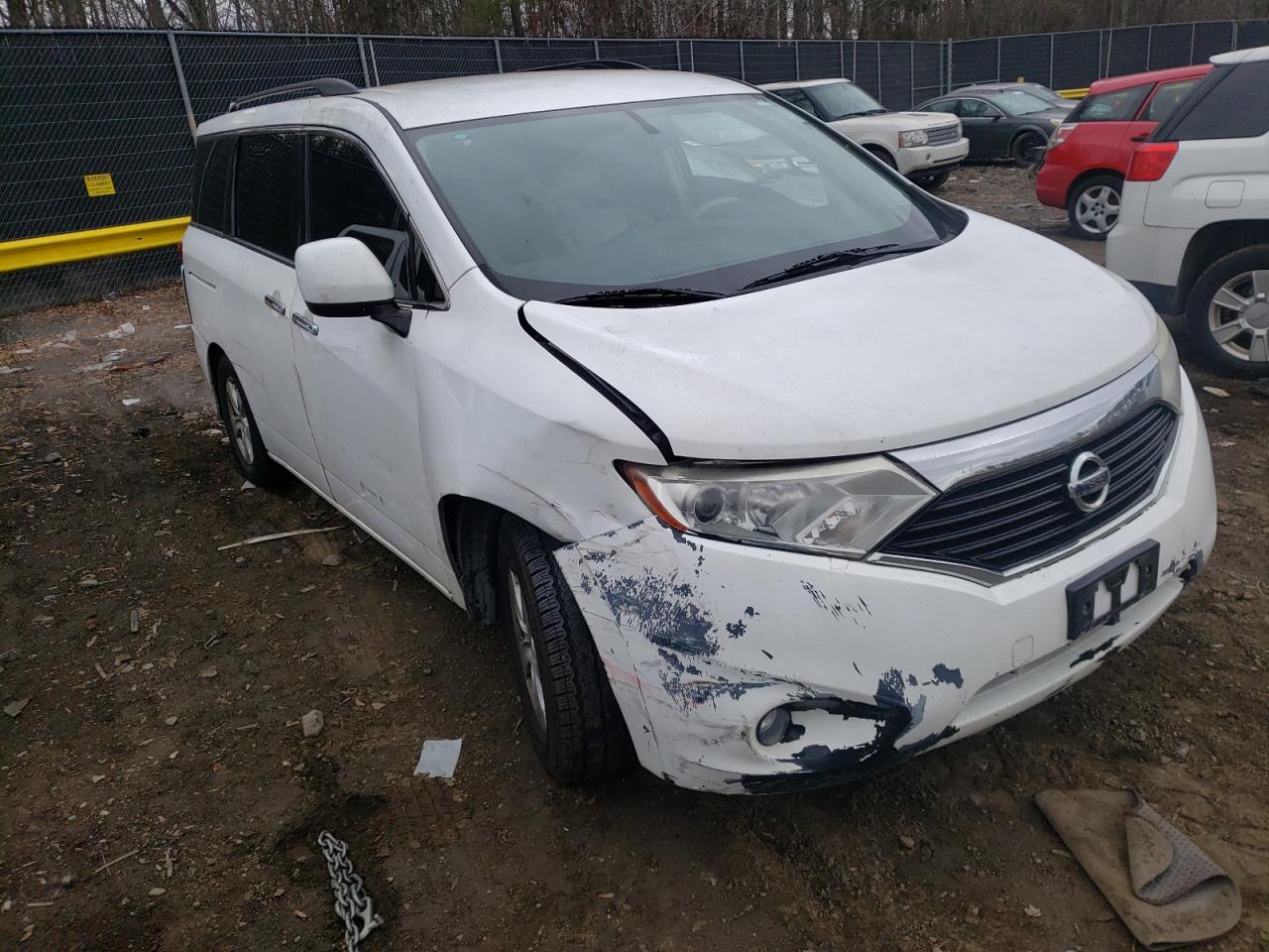 NISSAN QUEST S 2012 with VIN JN8AE2KP0C9051790 - Photo from auction