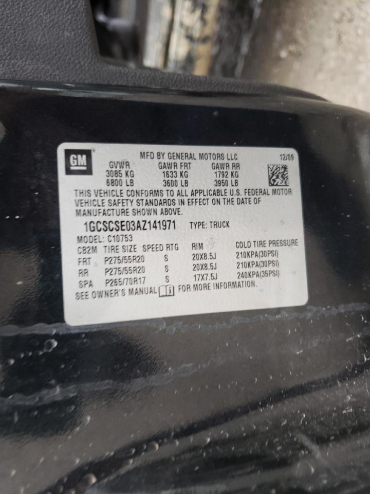 Photo 10 from auction – 2010 CHEVROLET SILVERADO with VIN 1GCSCSE03AZ141971