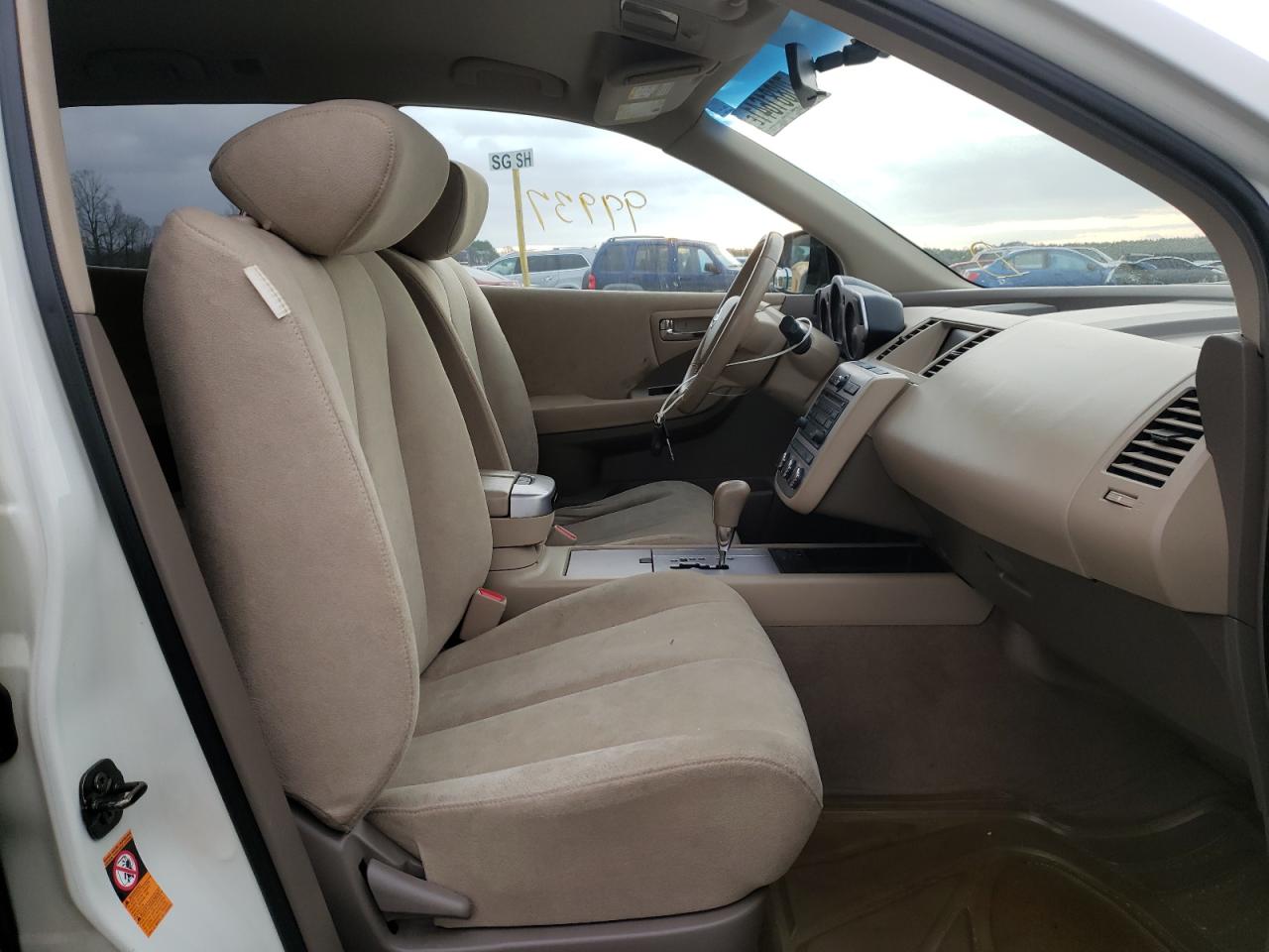 Photo 5 from auction – 2006 NISSAN MURANO SL with VIN JN8AZ08TX6W418116
