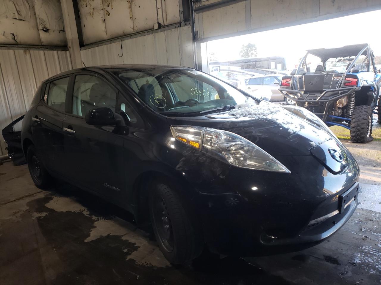 NISSAN LEAF S 2016 with VIN 1N4AZ0CP3GC303601 - Photo from auction