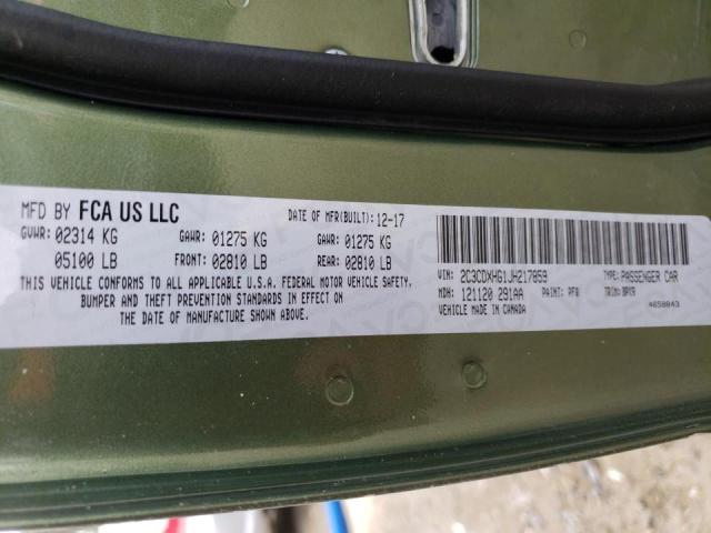 Photo 10 from auction – 2018 DODGE CHARGER SX with VIN 2C3CDXHG1JH217859