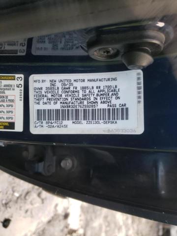 Photo 10 from auction – 2006 TOYOTA COROLLA CE with VIN 1NXBR32E76Z592857